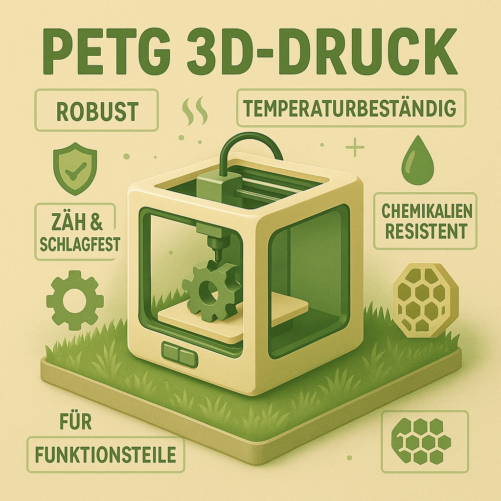 Lux3D 3D-Druck Service mit PETG – robuste 3D-gedruckte Bauteile für Technik und Funktion